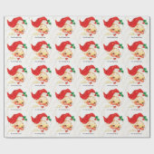 Kerstman Pak Kerst Cadeaupapier (Vlak)