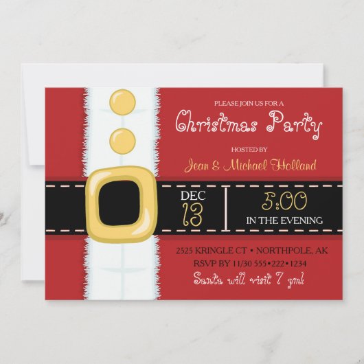 Kerstman Pak Kerstvakantie Feest Kaart (Voorkant)