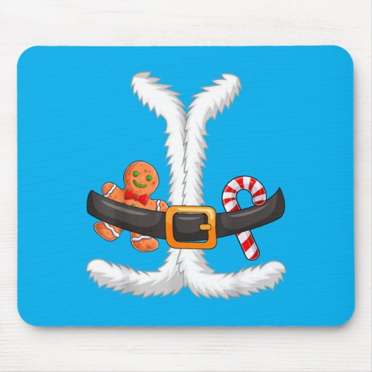 Kerstman Pak Kostuum Matching Koppel Halloween Muismat (Voorkant)