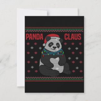 Kerstman Panda Pand| Leuke Pandadesign Kaart