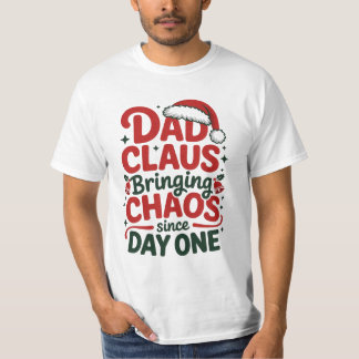 Kerstman papa brengt chaos T-shirt