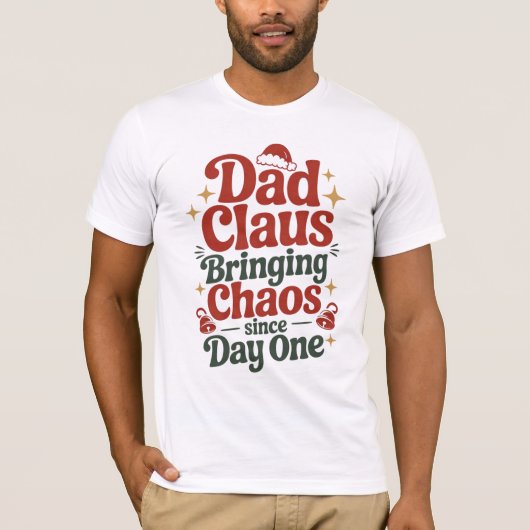 Kerstman Papa Kersthumor T-shirt (Voorkant)
