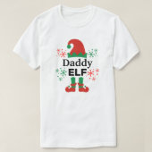 Kerstman papa witte kerst t-shirt (Design voorkant)
