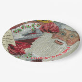 Kerstman Papier Borden Gepersonaliseerde Kerst Papieren Bordje (Gekanteld)
