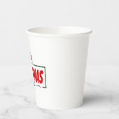 kerstman papieren bekers (Links)