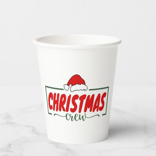 kerstman papieren bekers (Voorkant)