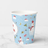 Kerstman Papieren Bekers (Achterkant)