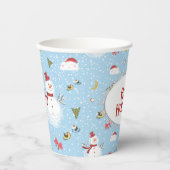 Kerstman Papieren Bekers (Voorkant)