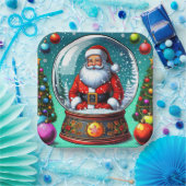 Kerstman papieren borden! bordje (Feest)