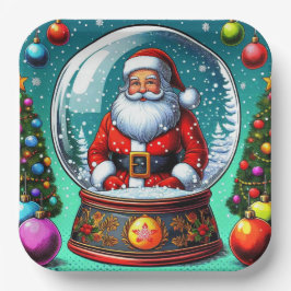 Kerstman papieren borden! bordje