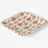 kerstman papieren bordje (Gebogen)