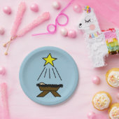 Kerstman Papieren Bordje (Feest)