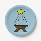 Kerstman Papieren Bordje (Voorkant)