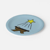 Kerstman Papieren Bordje (Gekanteld)