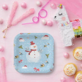 Kerstman Papieren Bordje (Feest)