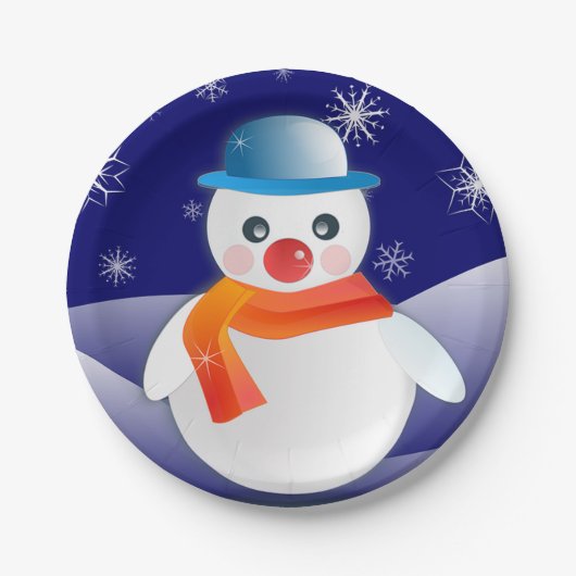 Kerstman Papieren Bordje (Voorkant)