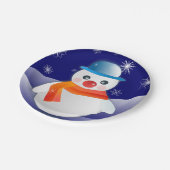 Kerstman Papieren Bordje (Gekanteld)