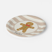 kerstman papieren bordje (Gekanteld)