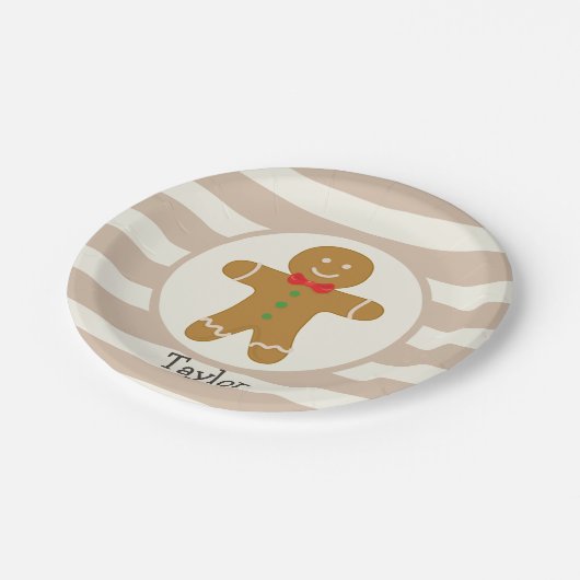 kerstman papieren bordje (Gekanteld)