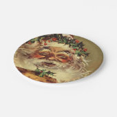  kerstman papieren bordje (Gekanteld)