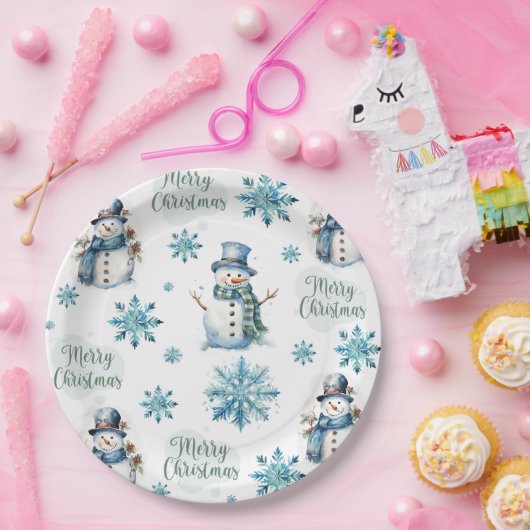 Kerstman Papieren Bordje (Feest)