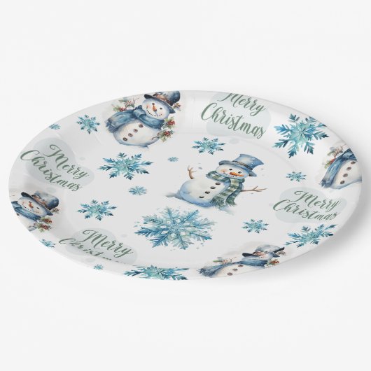 Kerstman Papieren Bordje (Gekanteld)