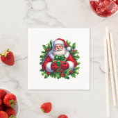 Kerstman papieren servetten (Insitu)