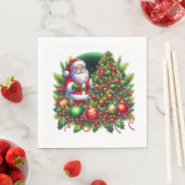 Kerstman papieren servetten (Insitu)