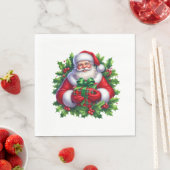 Kerstman papieren servetten (Insitu)
