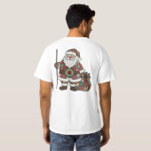 Kerstman Patchwork T-shirt (Achterkant volledig)