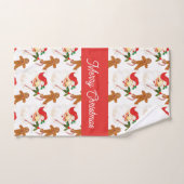 Kerstman Patroon Kerst Badkamer Gast Handdoek (Handdoek)