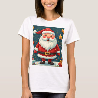 Kerstman Patroon T-shirt