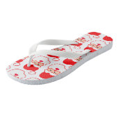 Kerstman patroon teenslippers (Schuin)