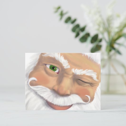 Kerstman - PC H Feestdagenkaart (Staand voorkant)