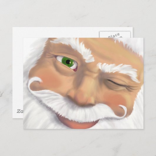 Kerstman - PC H Feestdagenkaart (Voorkant / Achterkant)