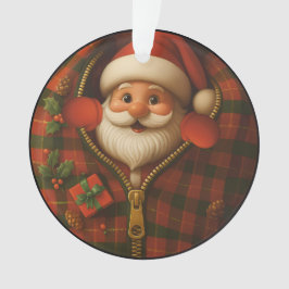Kerstman Peekaboo Cozy Kerst Ornament