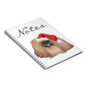 Kerstman Pekingees Notitieboek (Rechterzijde)