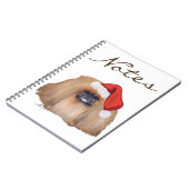 Kerstman Pekingees Notitieboek (Linkerzijde)