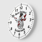 kerstman persoonlijk grote klok (Hoek)