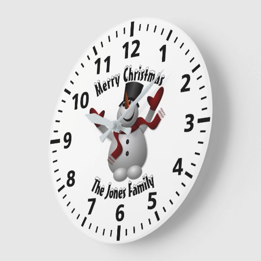 kerstman persoonlijk grote klok (Hoek)