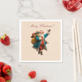 Kerstman-persoonlijk Kerstontwerp Servet (Insitu)