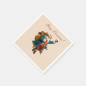 Kerstman-persoonlijk Kerstontwerp Servet (Hoek)
