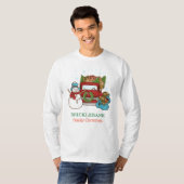 kerstman persoonlijke familie afgestemd op t-shirt (Voorkant volledig)