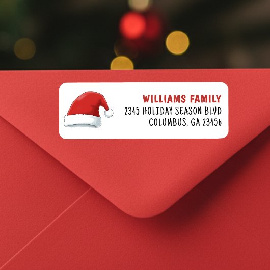 Kerstman Pet Kerstvakantie Etiket