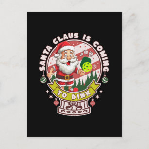 Kerstman Pickleball Kerstmis, Grappige Kerstman Briefkaart