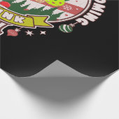 Kerstman Pickleball Kerstmis, Grappige Kerstman Cadeaupapier (Hoek)