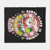 Kerstman Pickleball Kerstmis, Grappige Kerstman  Fleece Deken (Voorkant (Horizontaal))