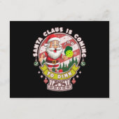 Kerstman Pickleball Kerstmis, Grappige Kerstman Informatiekaartje (Achterkant)