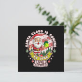 Kerstman Pickleball Kerstmis, Grappige Kerstman Kaart (Staand voorkant)