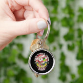 Kerstman Pickleball Kerstmis, Grappige Kerstman Sleutelhanger (Hand)